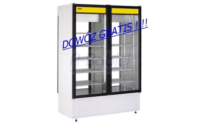 Szafa chłodnicza przeszklona przelotowa dwudrzwiowa 140cm, SCh-2S 1400