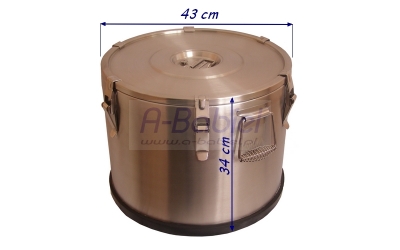 Termos bez kranu-podstawa gumowa - poj. 35 L.