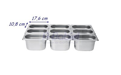 Pojemnik GN 1/9 stalowy ECO